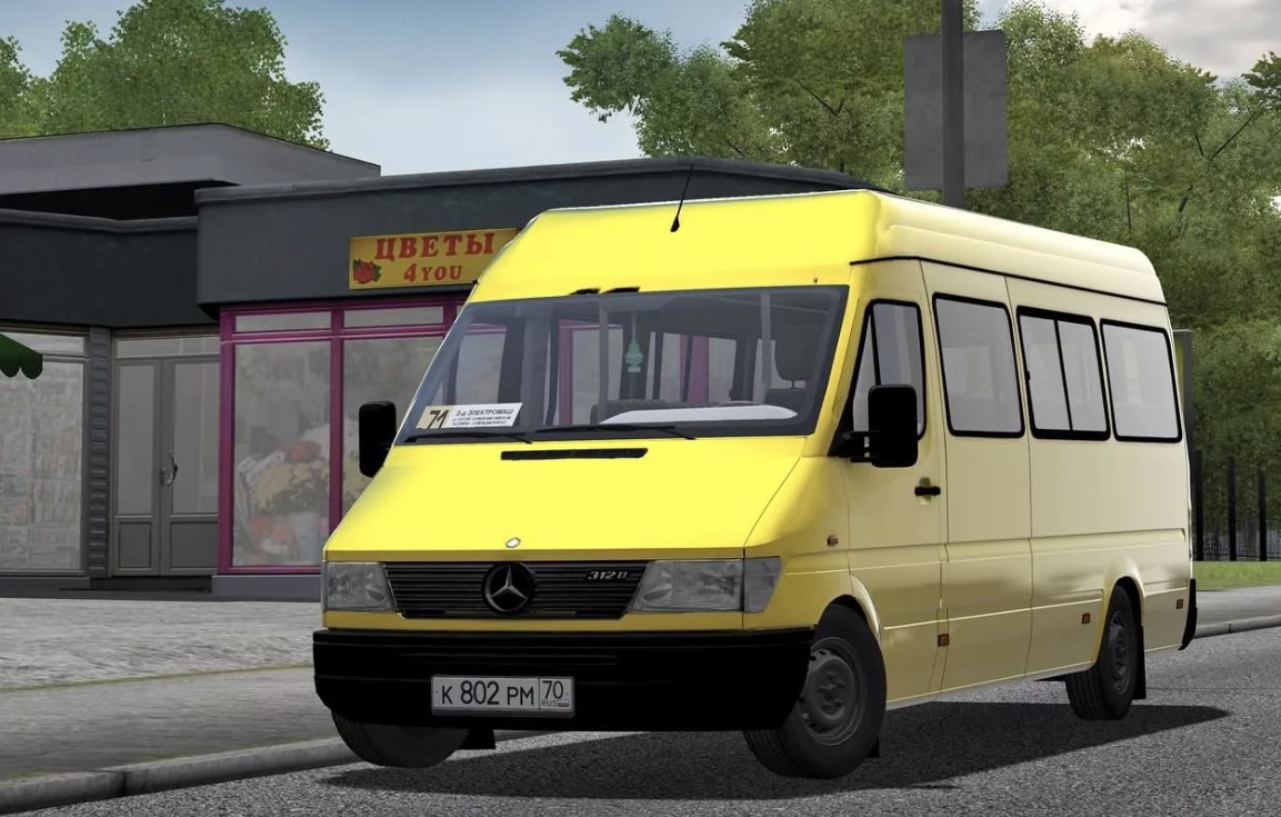 City Car Driving 1.5.9.2 – MercedesBenz Sprinter 312D Modu