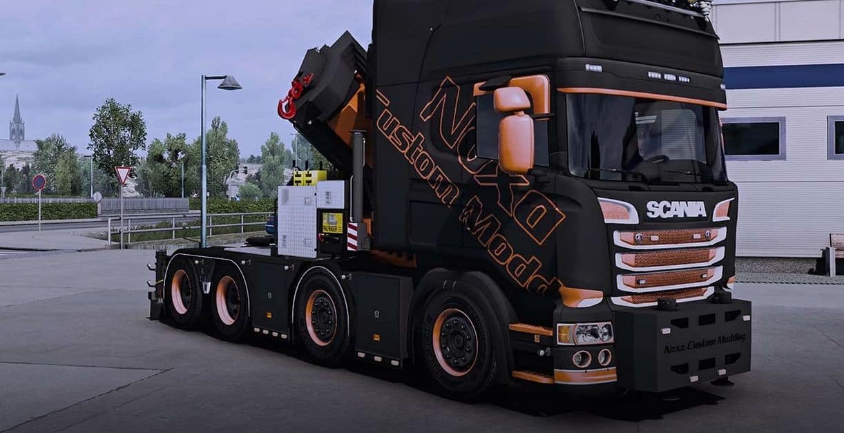 ETS 2 – RJL Crane Chassis V1.3 Modu – 1.50