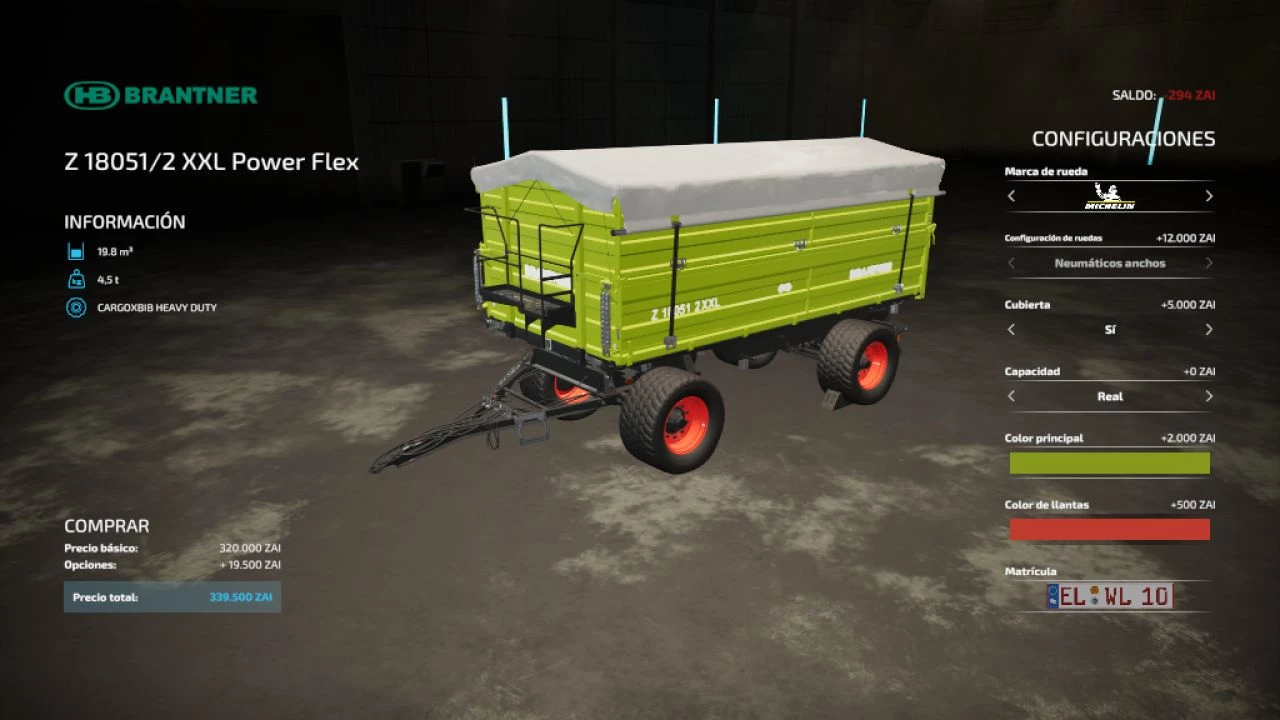 FS 22 – Brantner Z 18051/2 XXL Power Flex V1.0.0.1 Modu