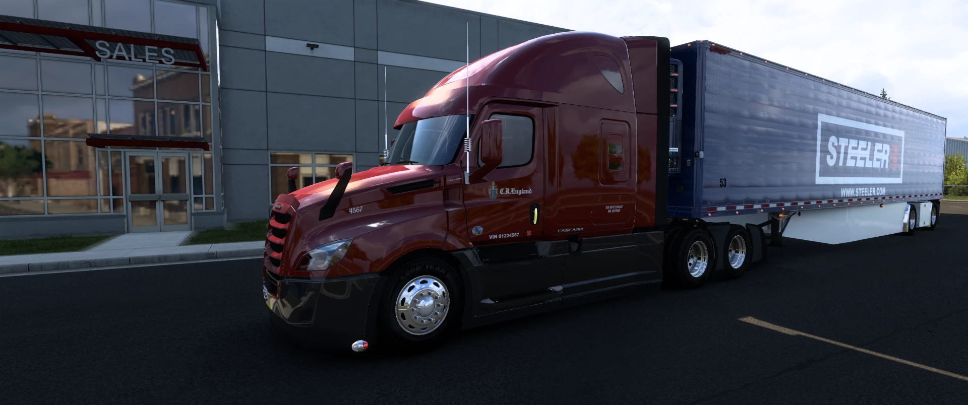 ATS – Cascadia RR CR England Skin V1.0 Modu – 1.51