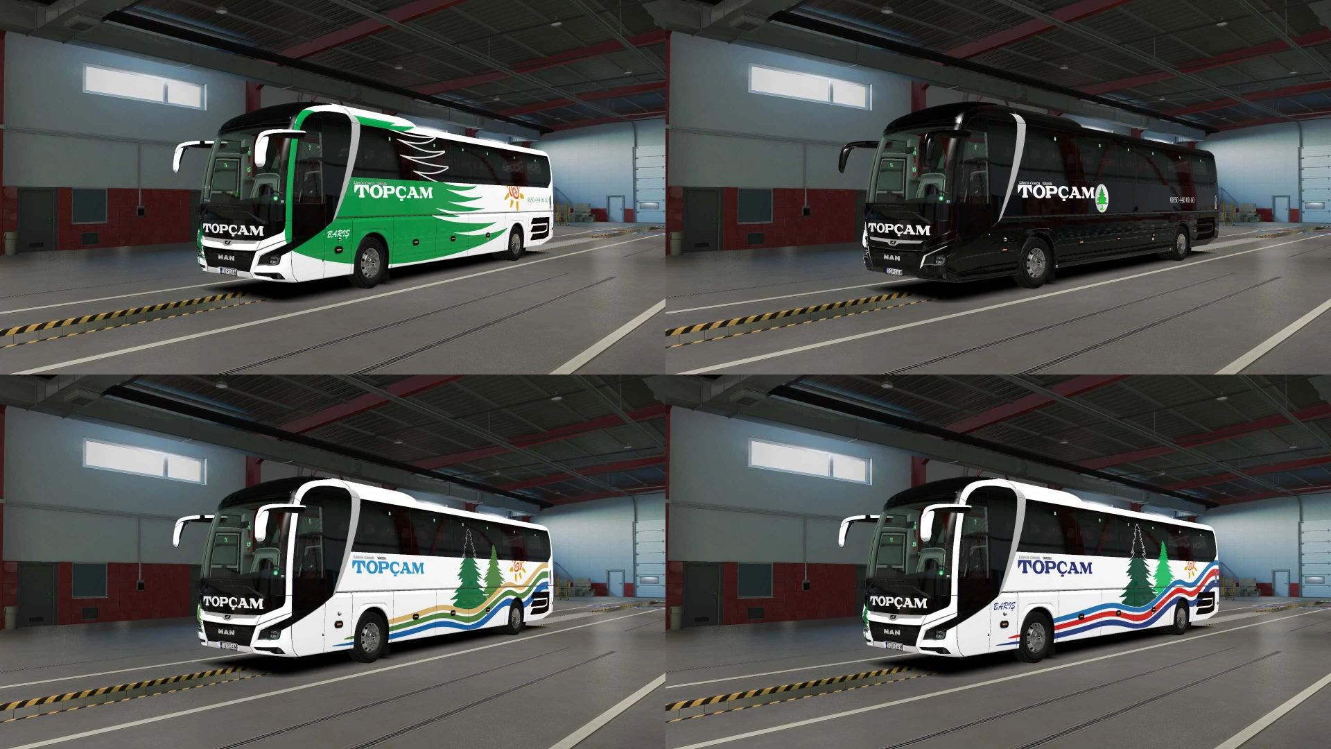 ETS 2 – 2023 MAN Lions Coach Topcam Pack V1.0 Modu – 1.51