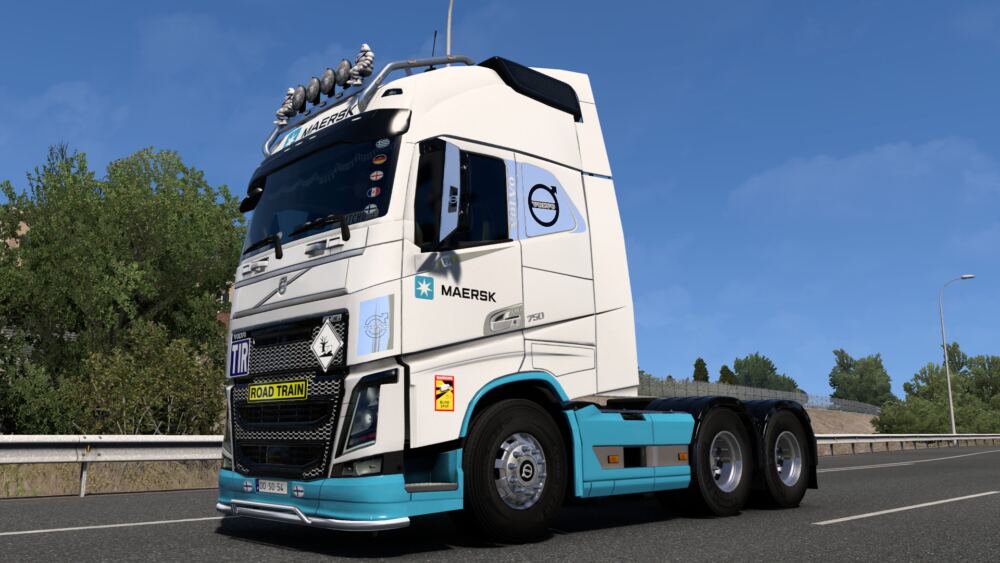 ETS 2 – Volvo FH 2012 Skin Maersk V1.0 Modu – 1.52