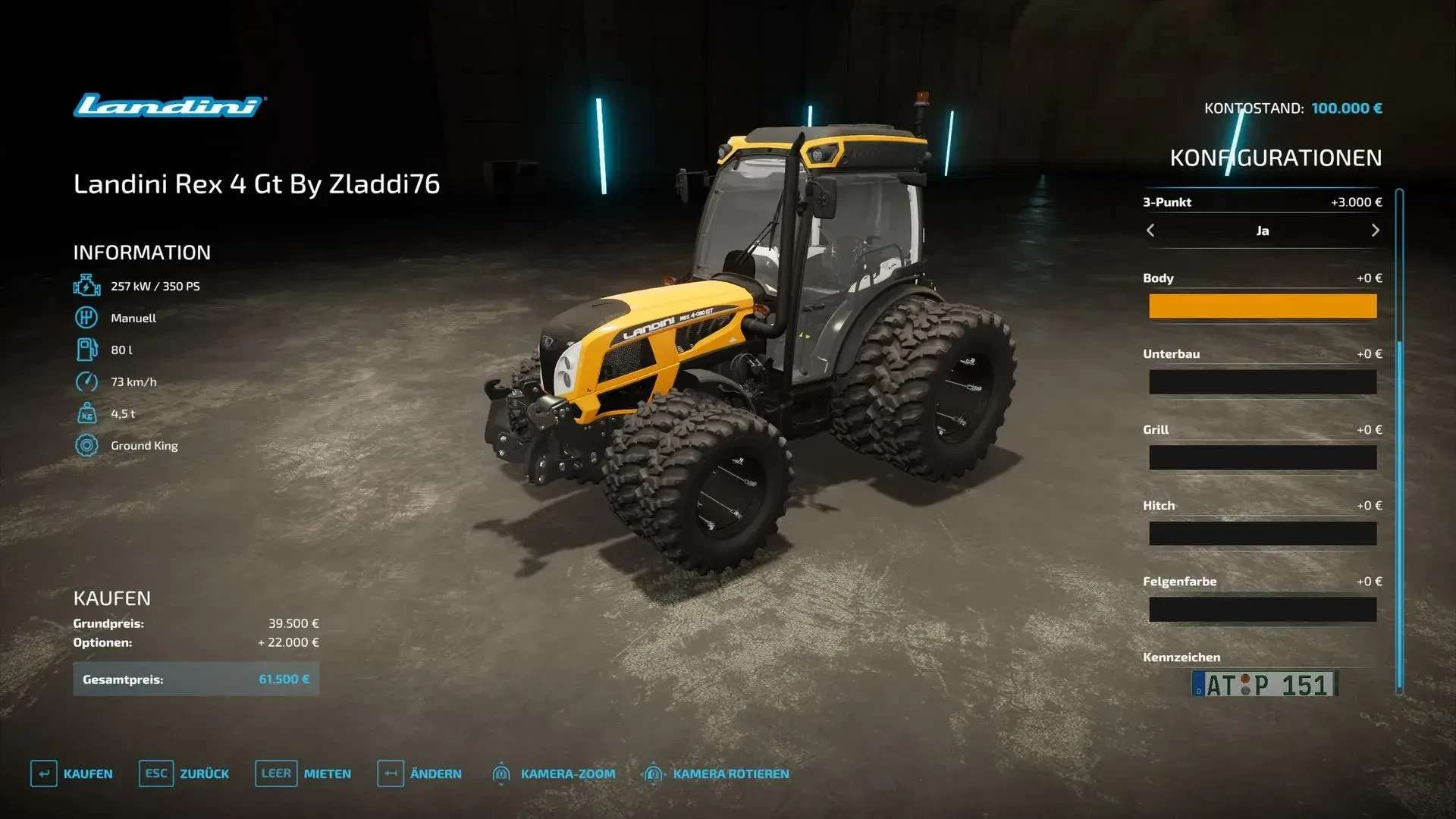 FS 22 – Landini Rex 4 Gt V1.0 Modu