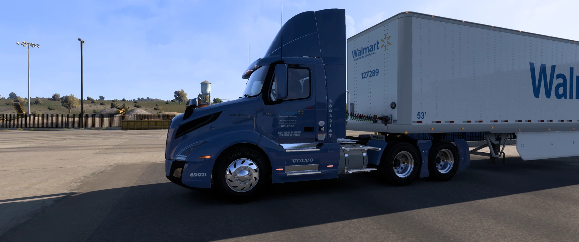 ATS – Volvo 2018 Day Cab Walmart Skin Modu – 1.51