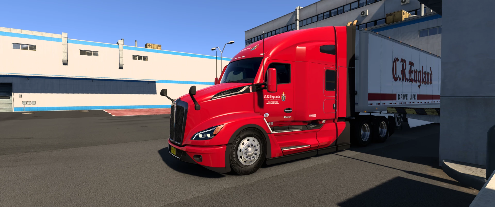 ATS – Kenworth T680 Next Gen CR England Skin V1.0 Modu – 1.52