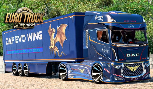 ETS 2 – DAF Evo Wing V12 3500CV Modu – 1.52