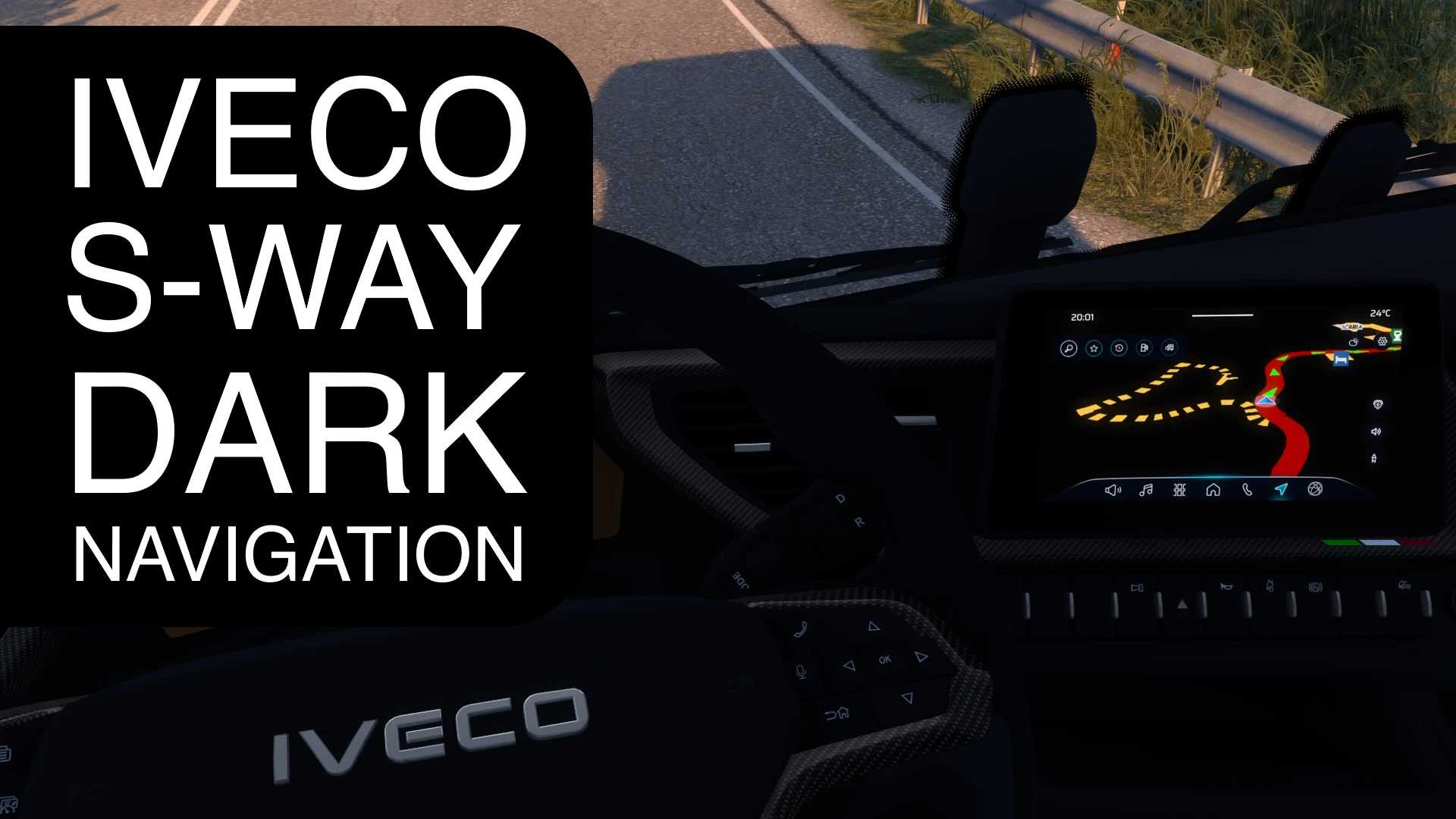 ETS 2 – Iveco S-Way Dark Navigation V1.0 Modu – 1.53