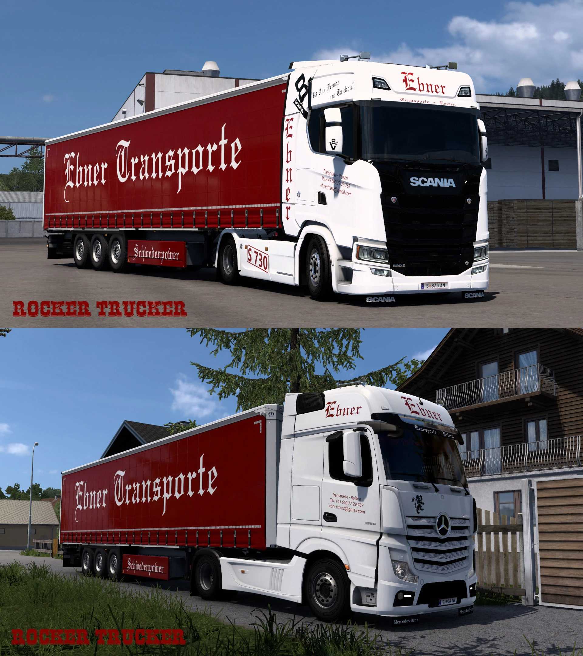 ETS 2 – Ebner Transporte Skin Pack V1.0 Modu – 1.53